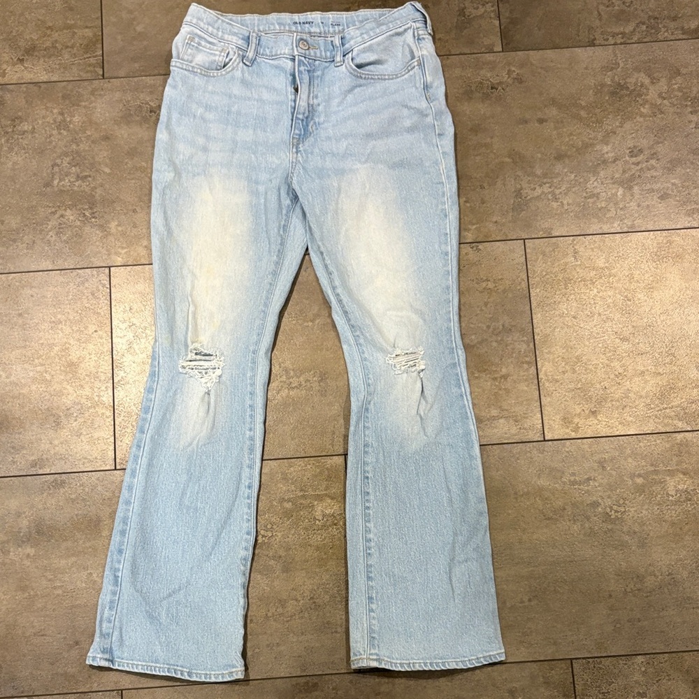 Old Navy Light Blue Flare Jeans